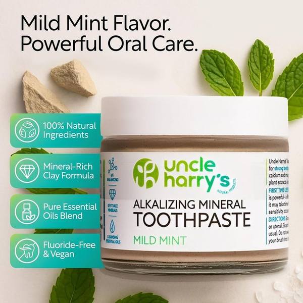Uncle Harry's Mild Mint Remineralizing Toothpaste
