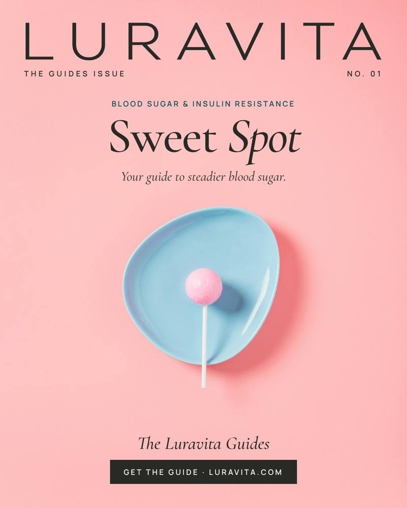 Sweet Spot guide cover: a pink lollipop on a pale blue plate